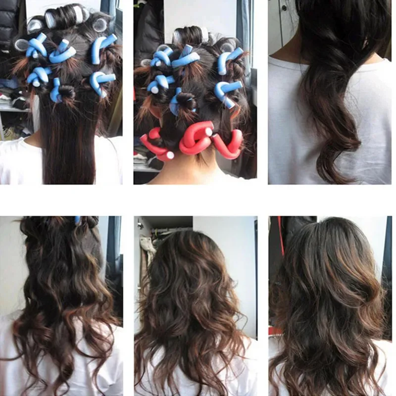 10 Pack Flexible Hair Curling Rods - Image 2