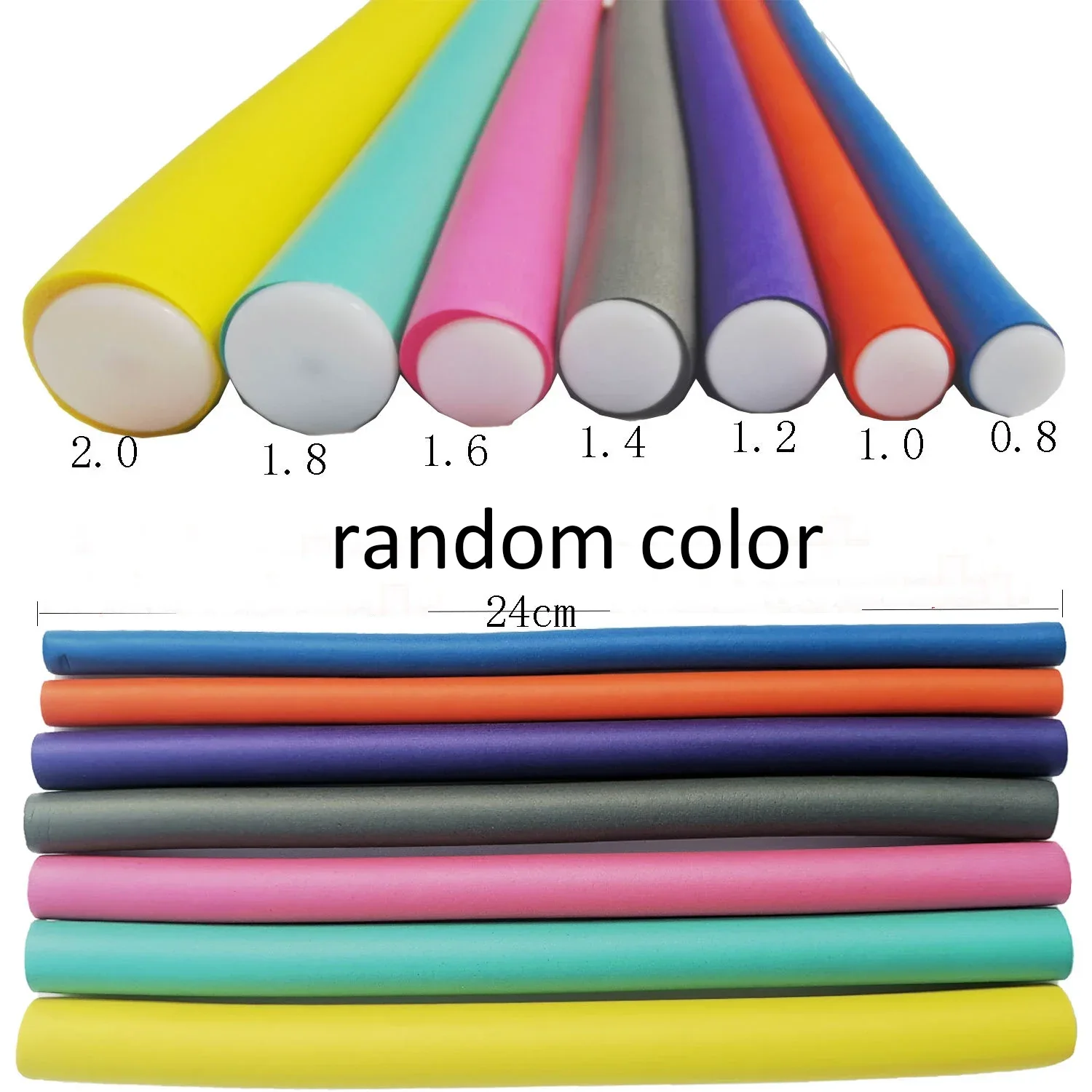 10 Pack Flexible Hair Curling Rods - Image 4