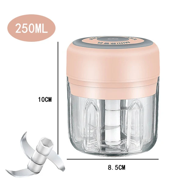 100/250ML Powerful Mini Electric Garlic/Vegetable Chopper Blender - Image 10