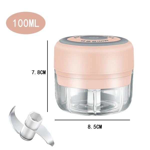100/250ML Powerful Mini Electric Garlic/Vegetable Chopper Blender - Image 7