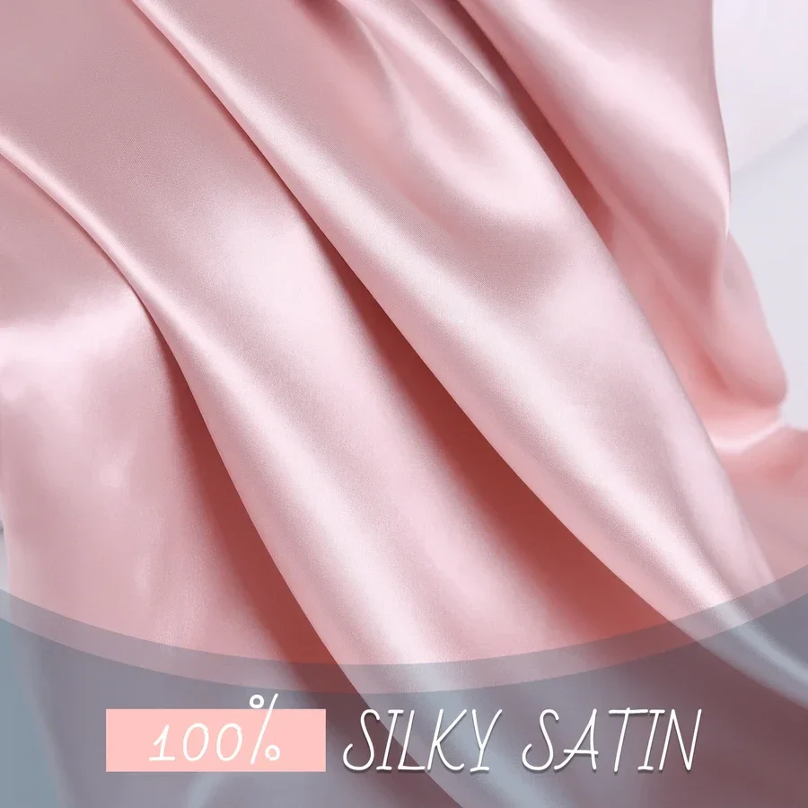 Pure Mulberry Satin Silk Pillowcase - Image 2