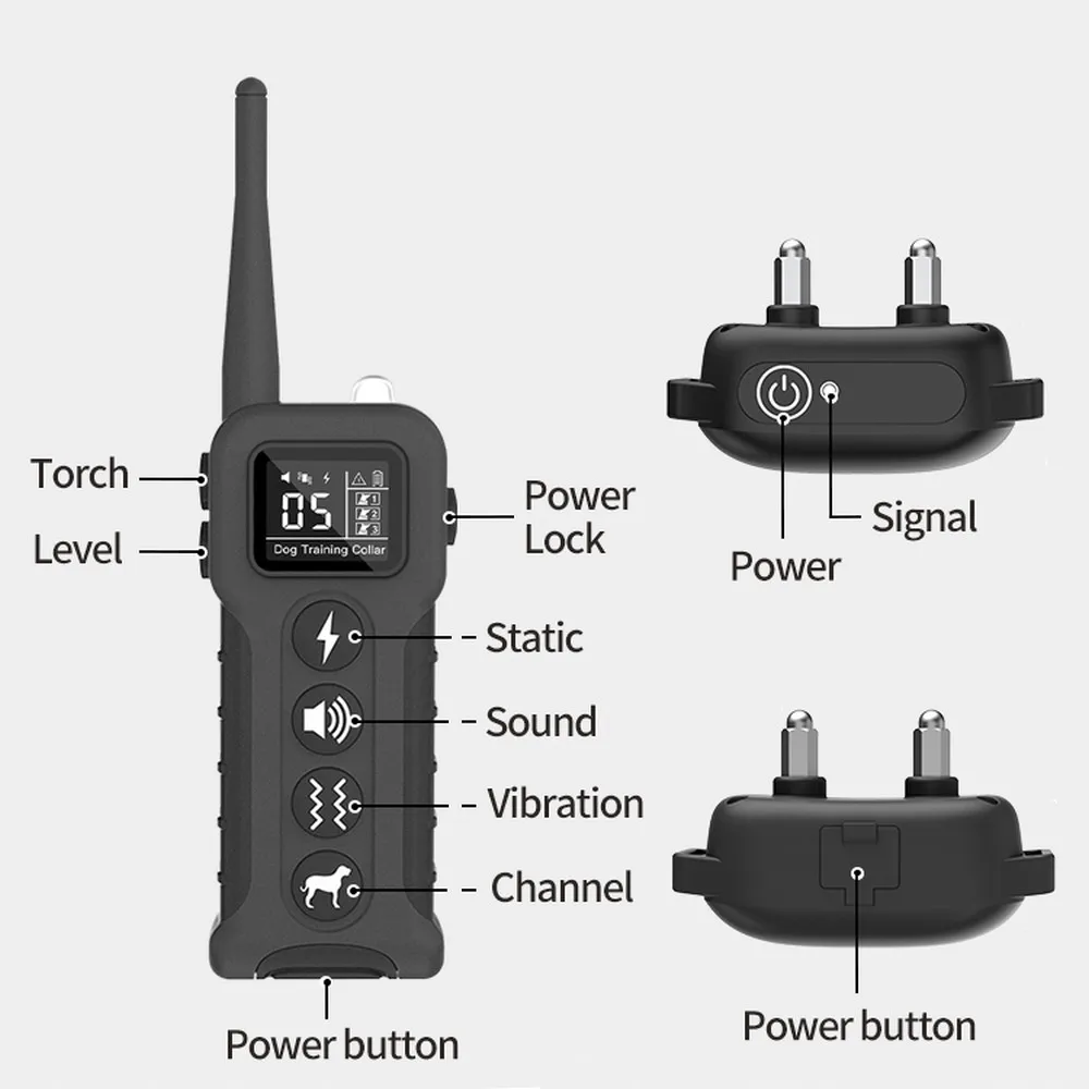 1000m Rechargeable Electric Dog Training Collar - Image 3
