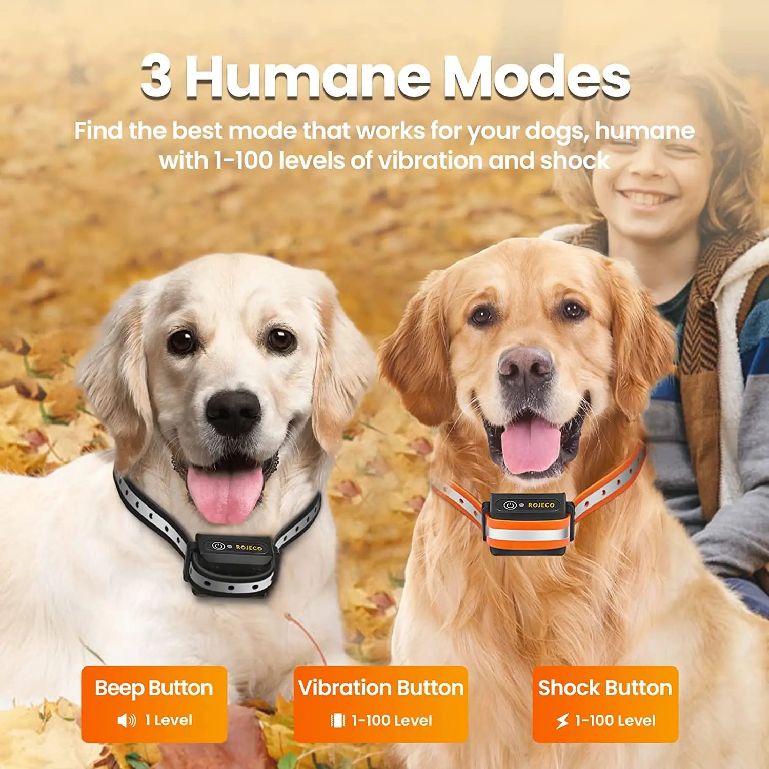 1000m Remote Control Electric Dog Training Collar with Rechargeable Battery  - Image 3