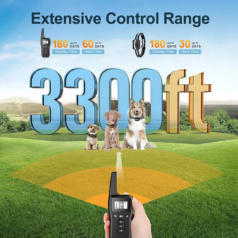 1000m Remote Electronic Dog Collar - Image 3