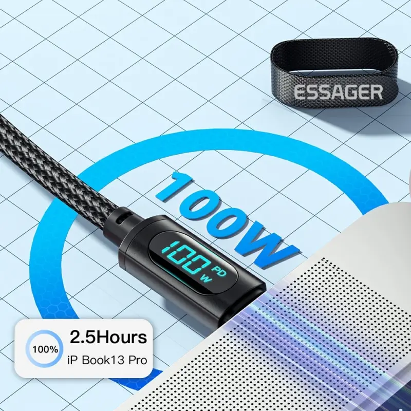 100W PD Type C to Type C Cable - Image 3
