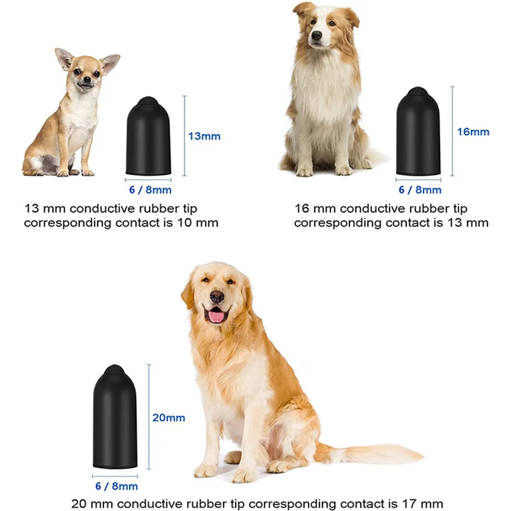 12x Replacement Conductive Silicone Caps for Dog Training Collars - Image 5