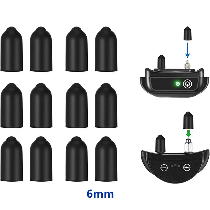 12x Replacement Conductive Silicone Caps for Dog Training Collars - Image 7