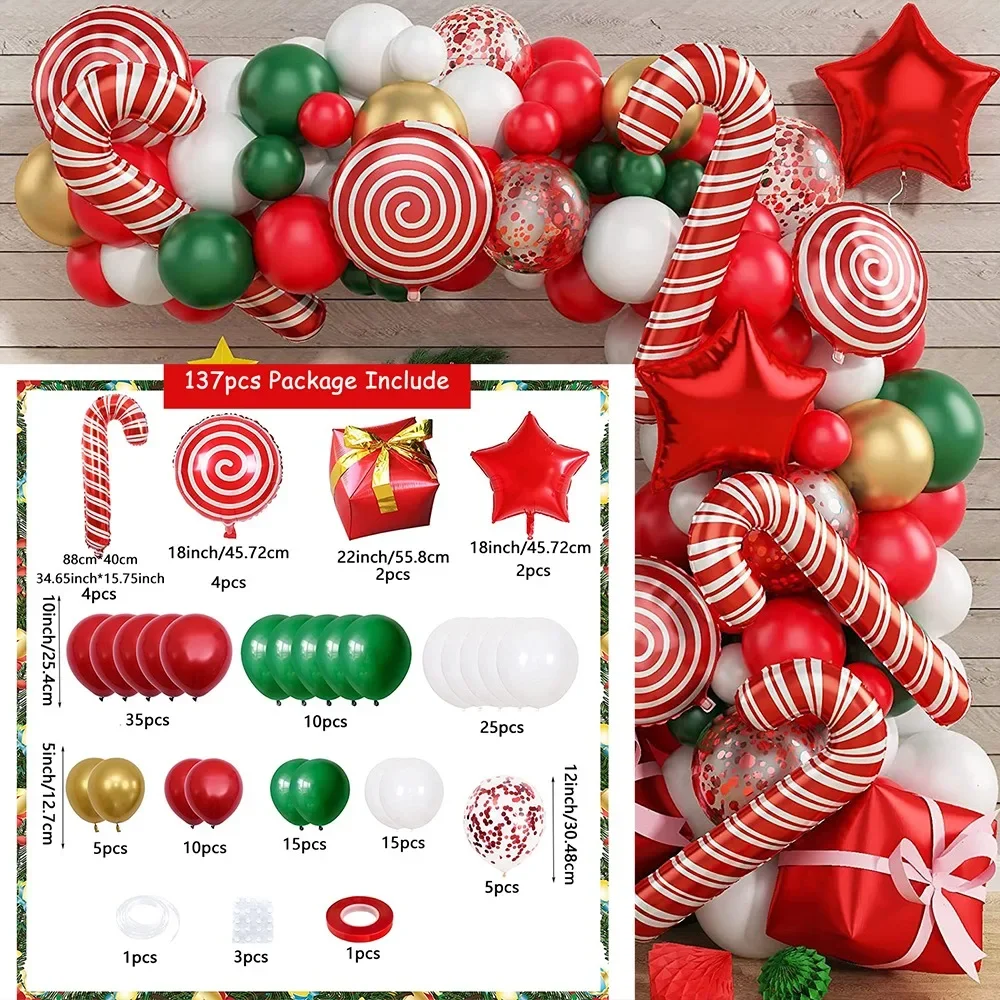 137PCS Christmas Balloon Decoration Set - Image 6