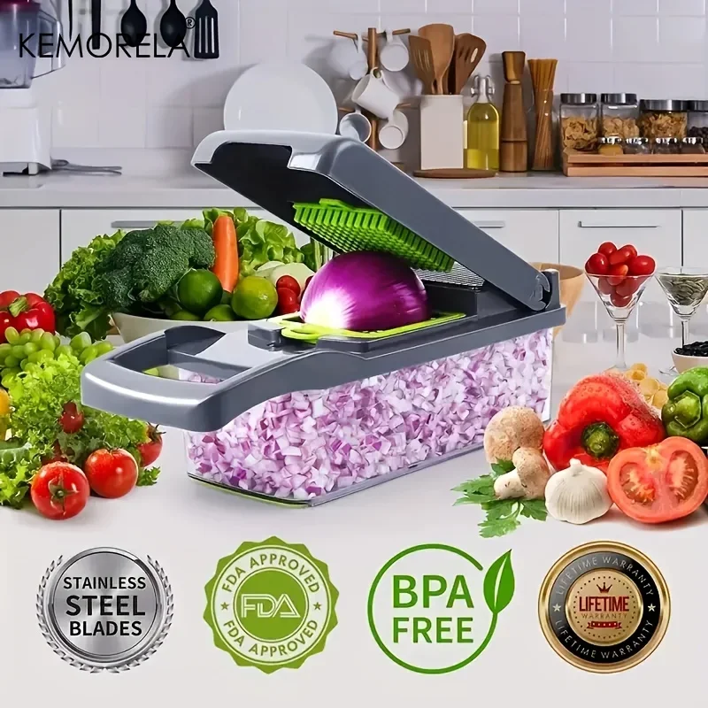 14/16 in 1 Multifunctional Vegetable Chopper Dicer Slicer - Image 2