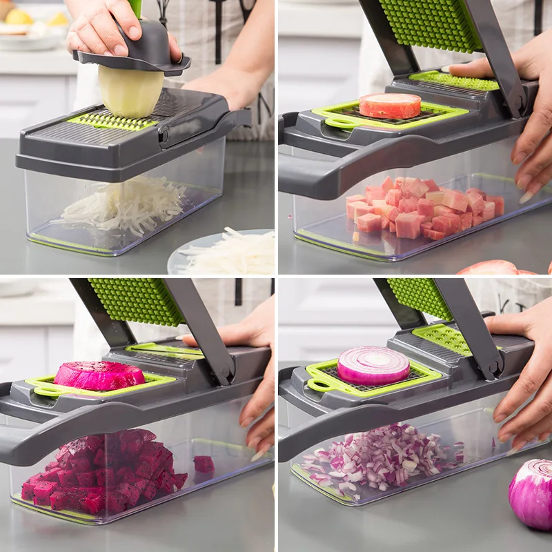 14/16 in 1 Multifunctional Vegetable Chopper Dicer Slicer - Image 4