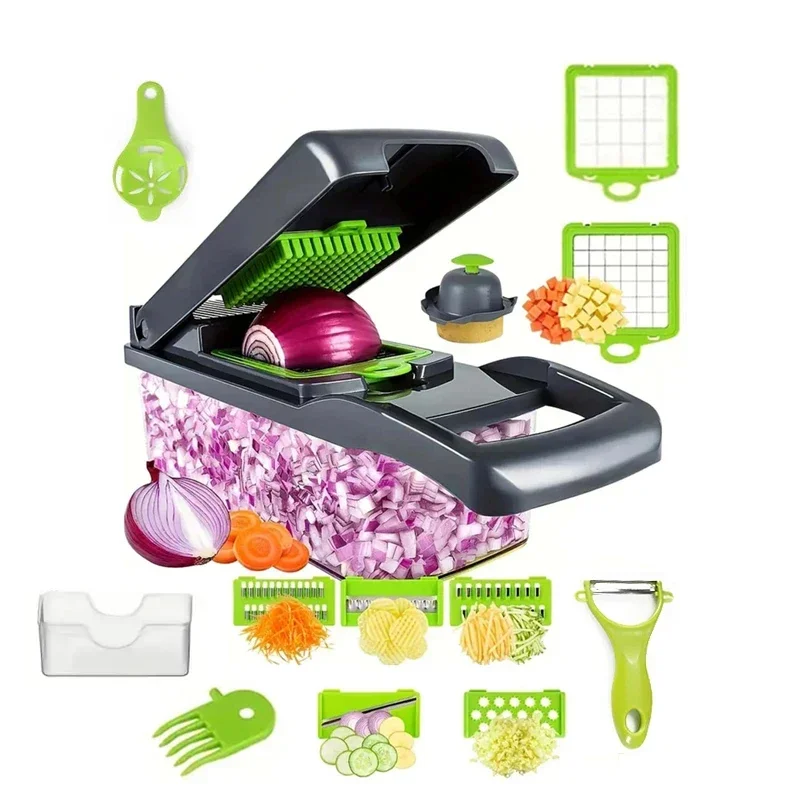 14/16 in 1 Multifunctional Vegetable Chopper Dicer Slicer - Image 8