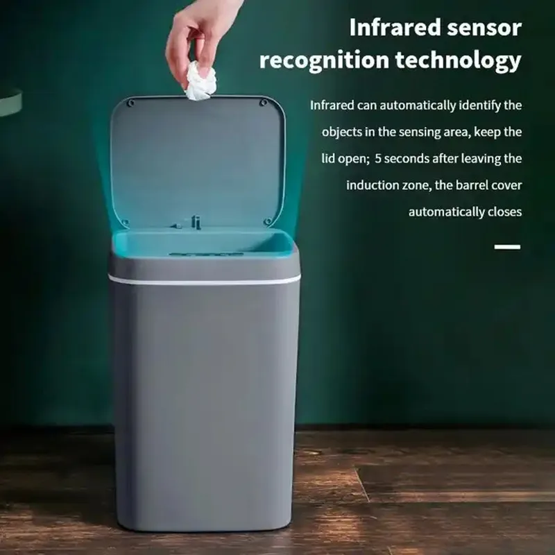 16L Electric Touchless Smart Bin - Image 4