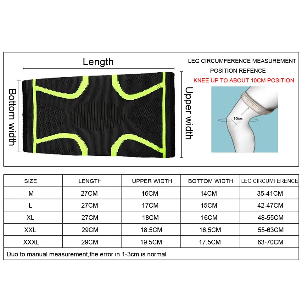 1PCS Fitness Running Cycling Knee Support - Image 5