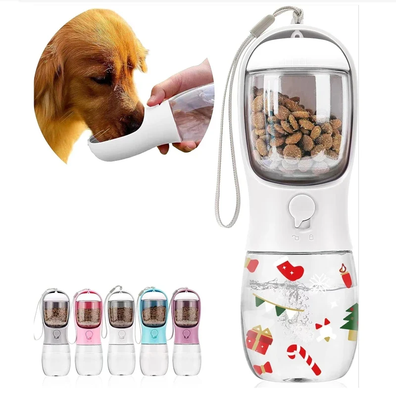 2-in-1 Dog & Cat Water Bottle with Food Container – Portable Leak-Proof Travel Feeder - Image 9