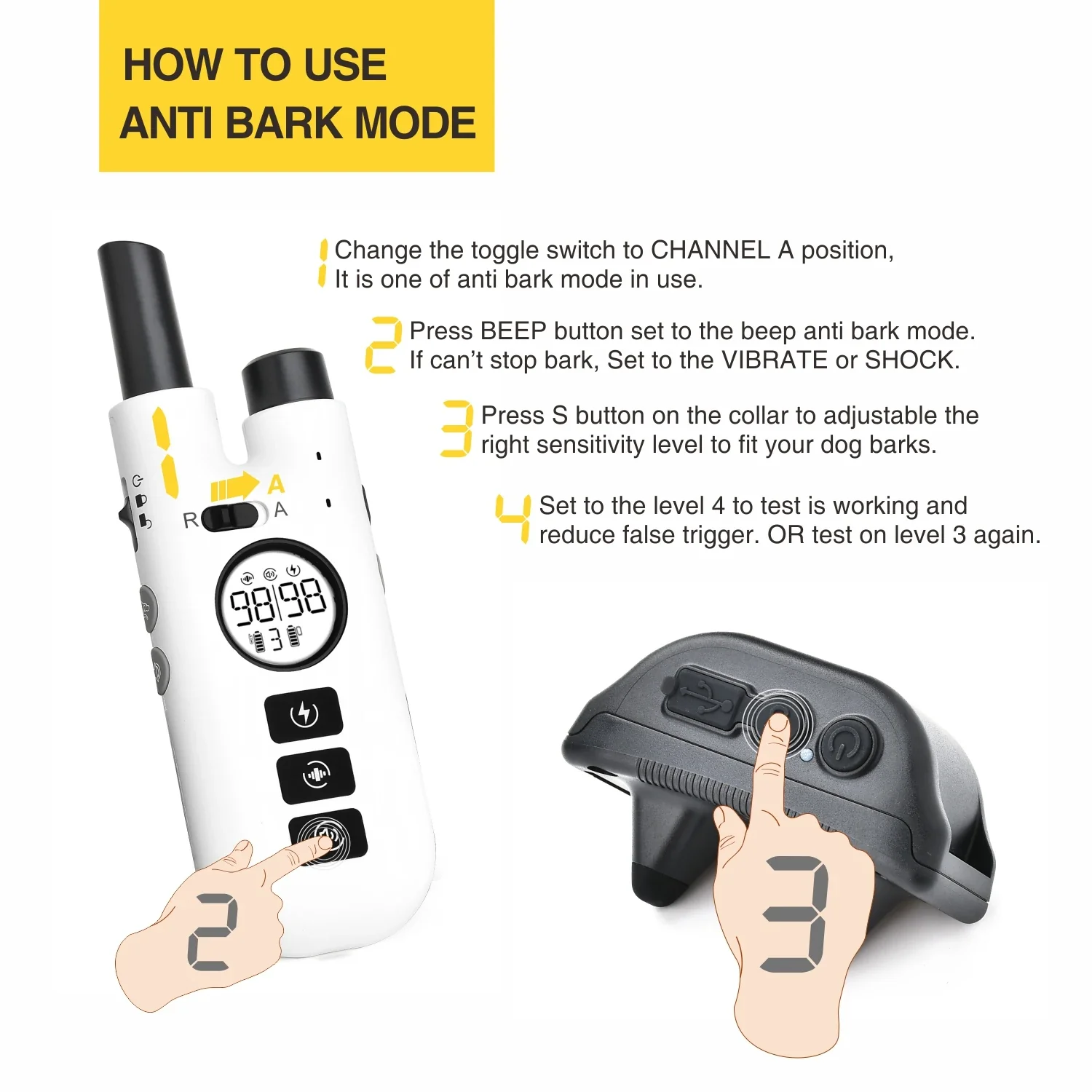 2-in-1 Dog Training and Anti-Bark Collar - Image 4