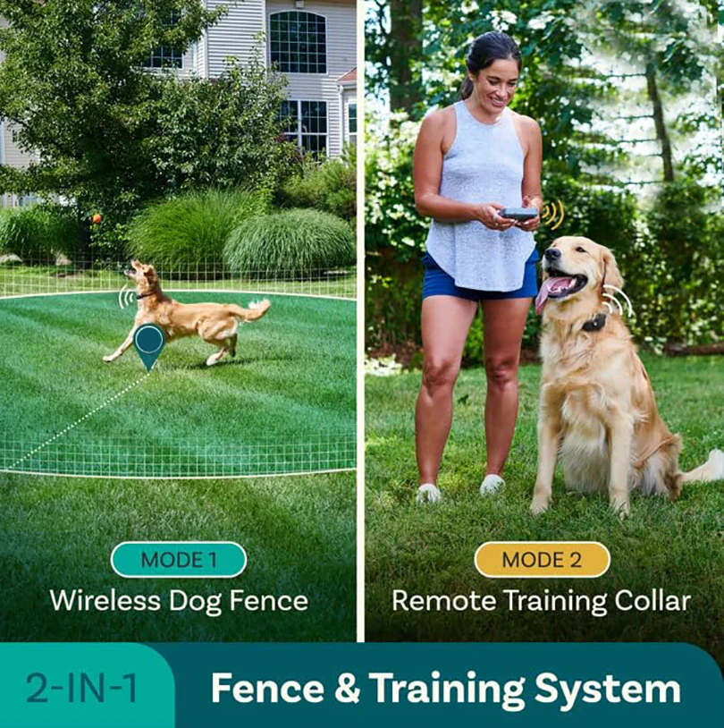 2-in-1 Electric Pet Wireless Fence and Dog Training Collar System - Image 3