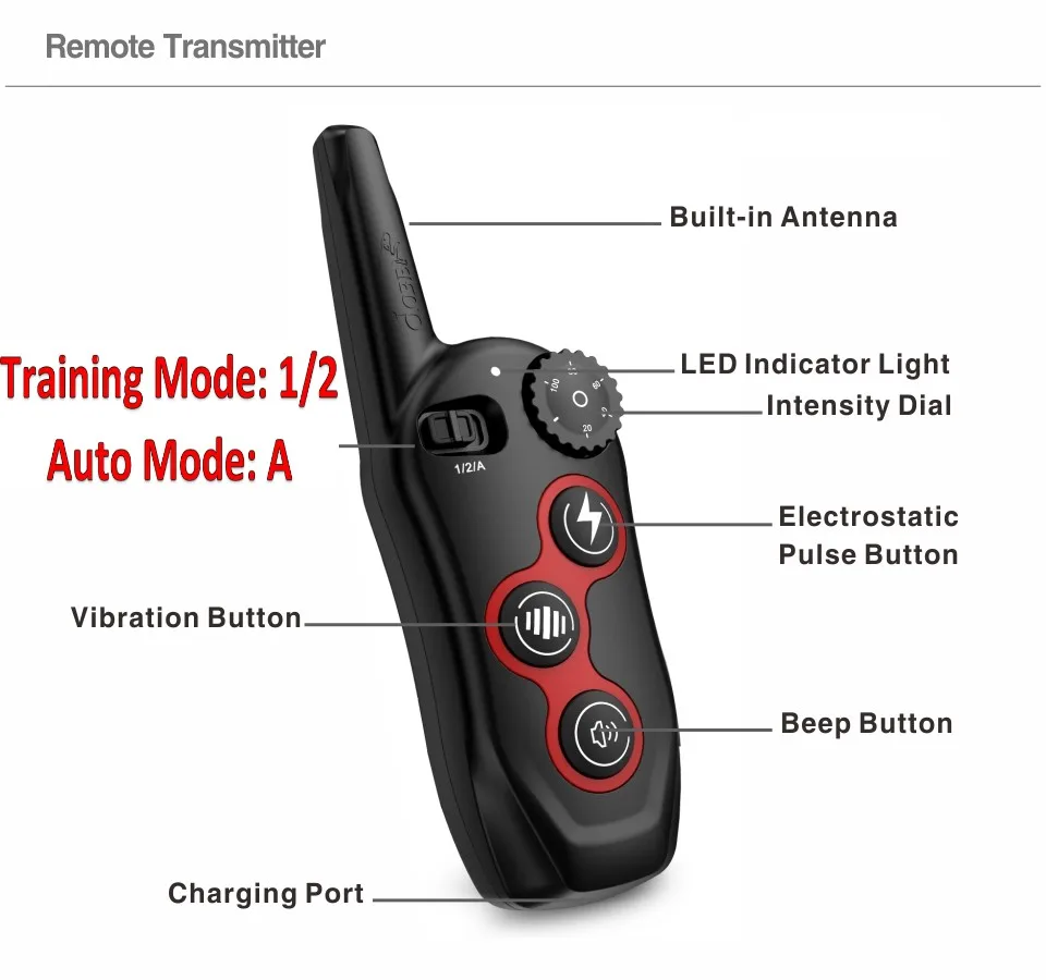 2-in-1 Pet Dog Training Collar with Automatic Anti-Bark Feature - Image 2