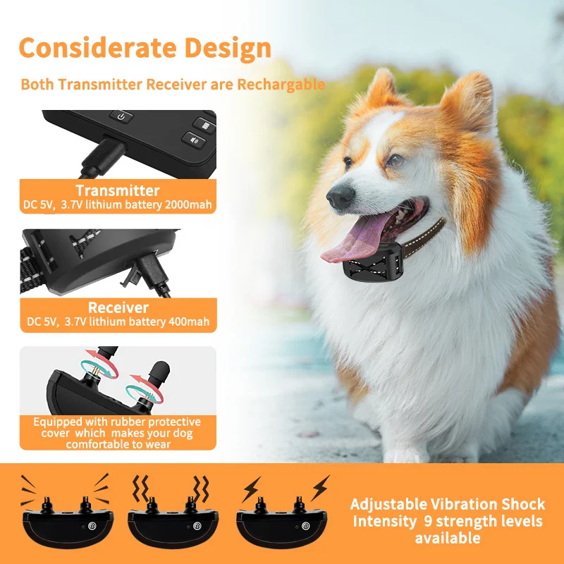2-in-1 Wireless Dog Containment System & Training Collar - Image 4