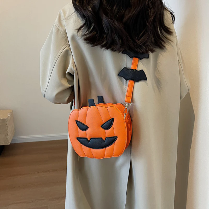Halloween Pumpkin Shoulder Crossbody Bag - Image 3