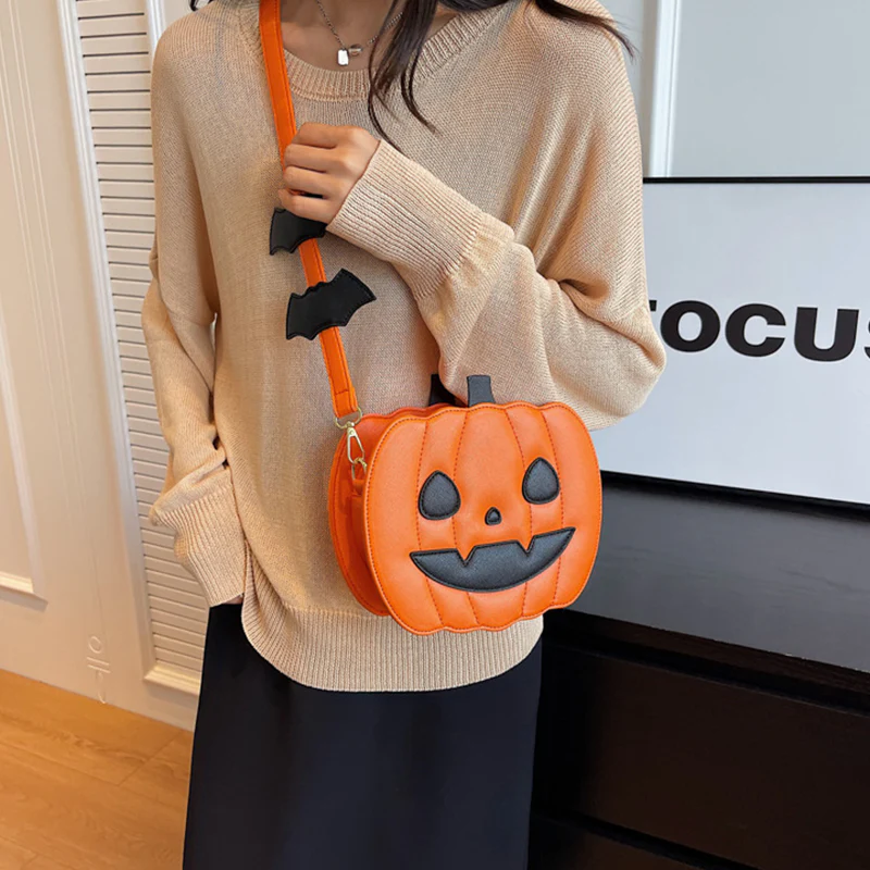 Halloween Pumpkin Shoulder Crossbody Bag - Image 5