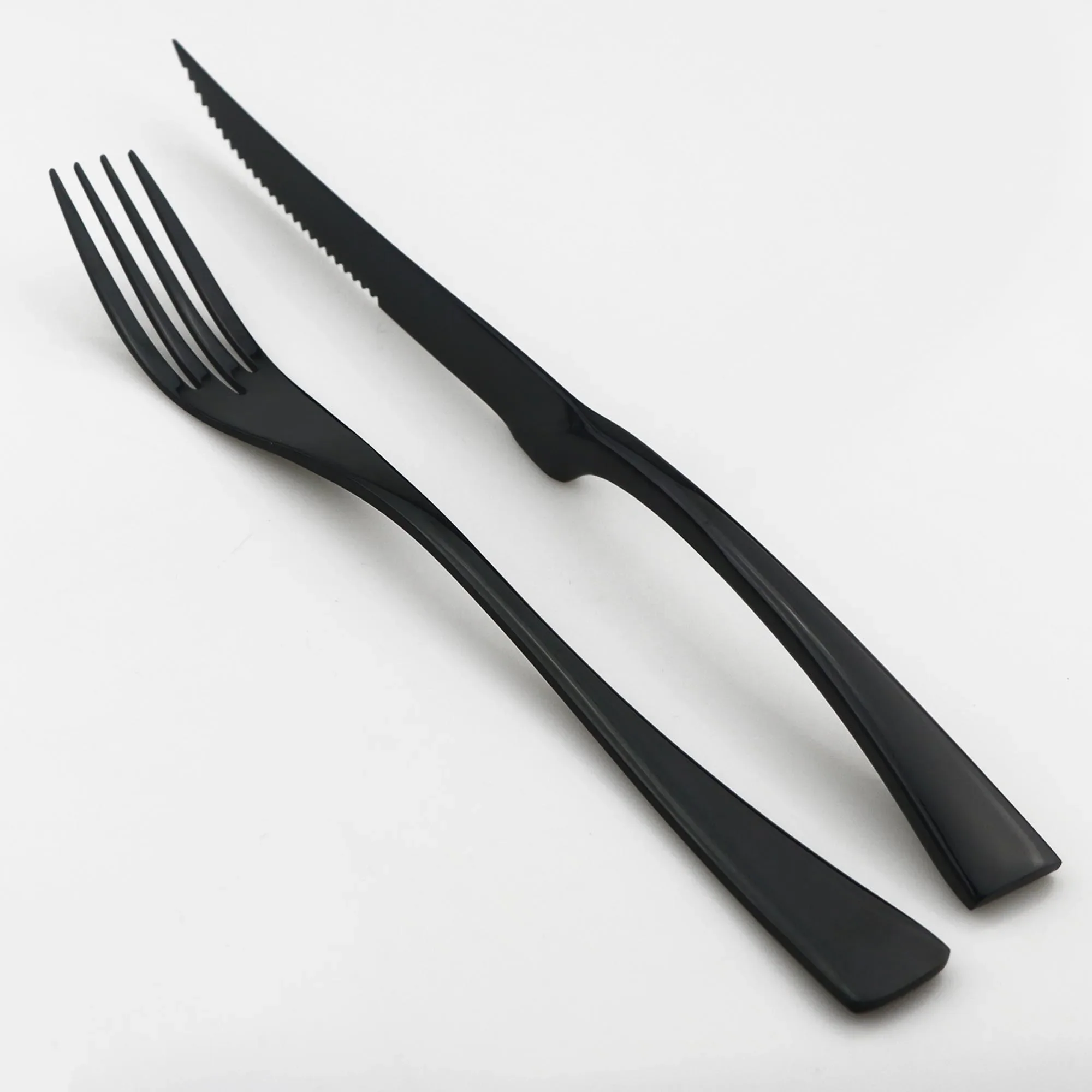 24Pcs 18/10 Stainless Steel Dinnerware Set - Image 3