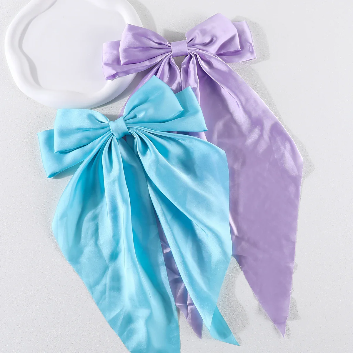 2PCs Set Bow Hair Clips - Image 15