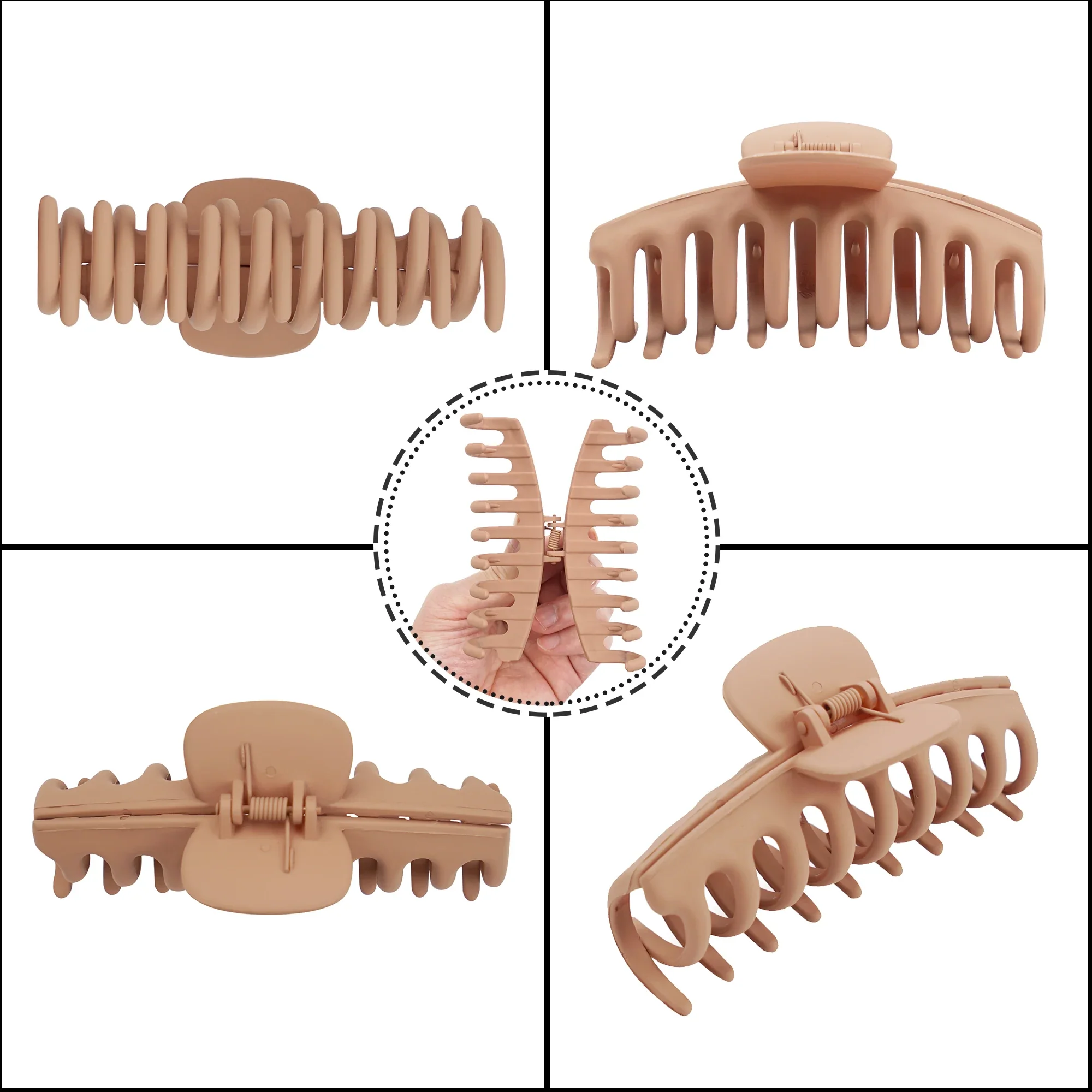 3/4PCs Set of Large Hair Claw Clips - Image 2