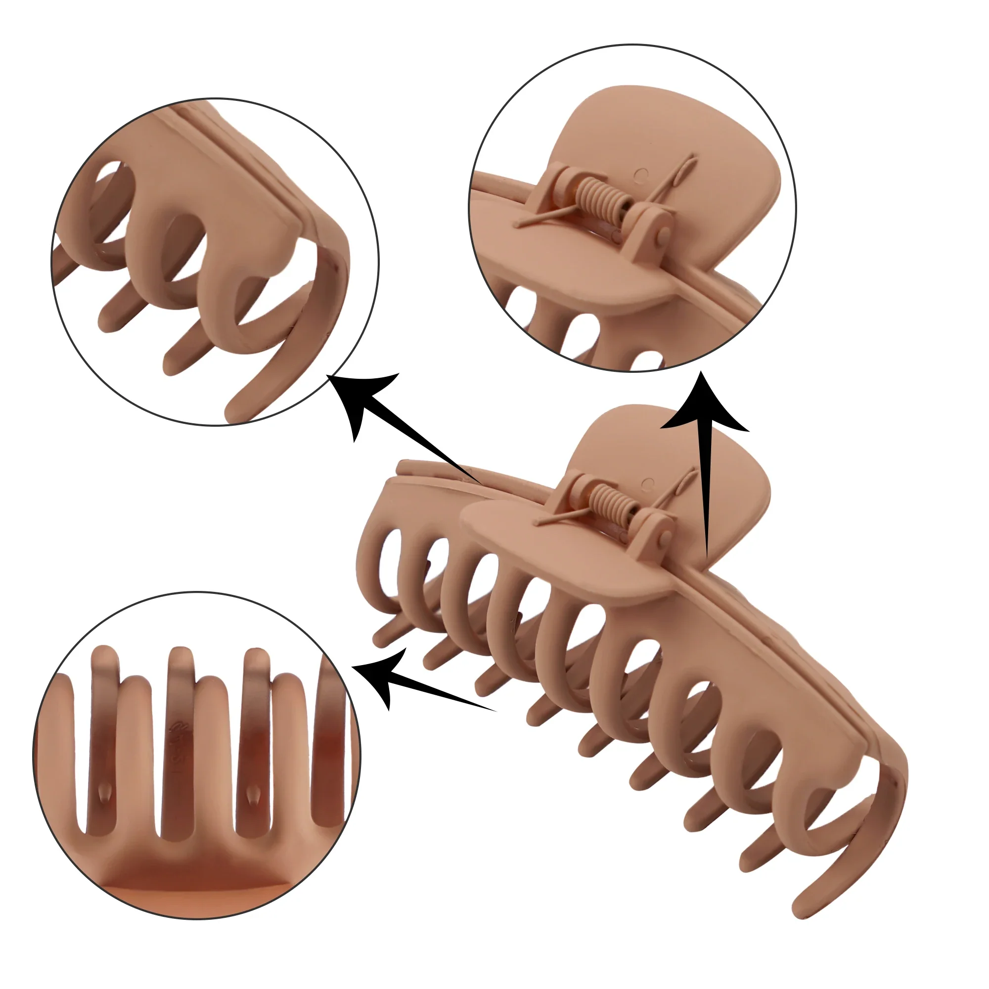 3/4PCs Set of Large Hair Claw Clips - Image 3