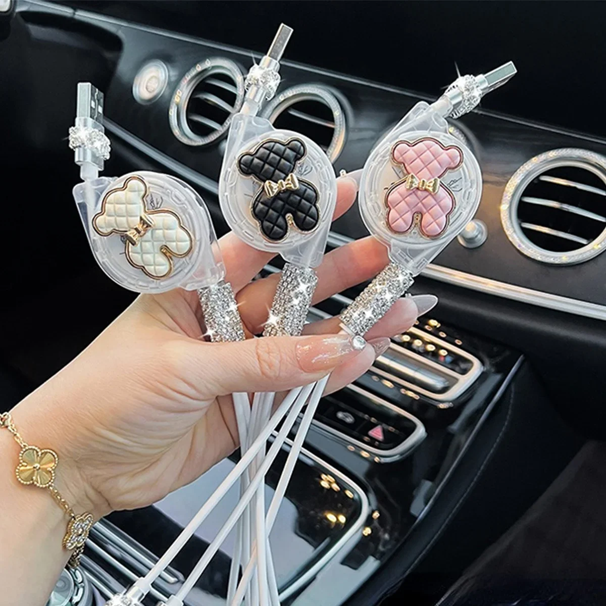 3 in 1 Multi Head Multi-function Car Charger - Image 3