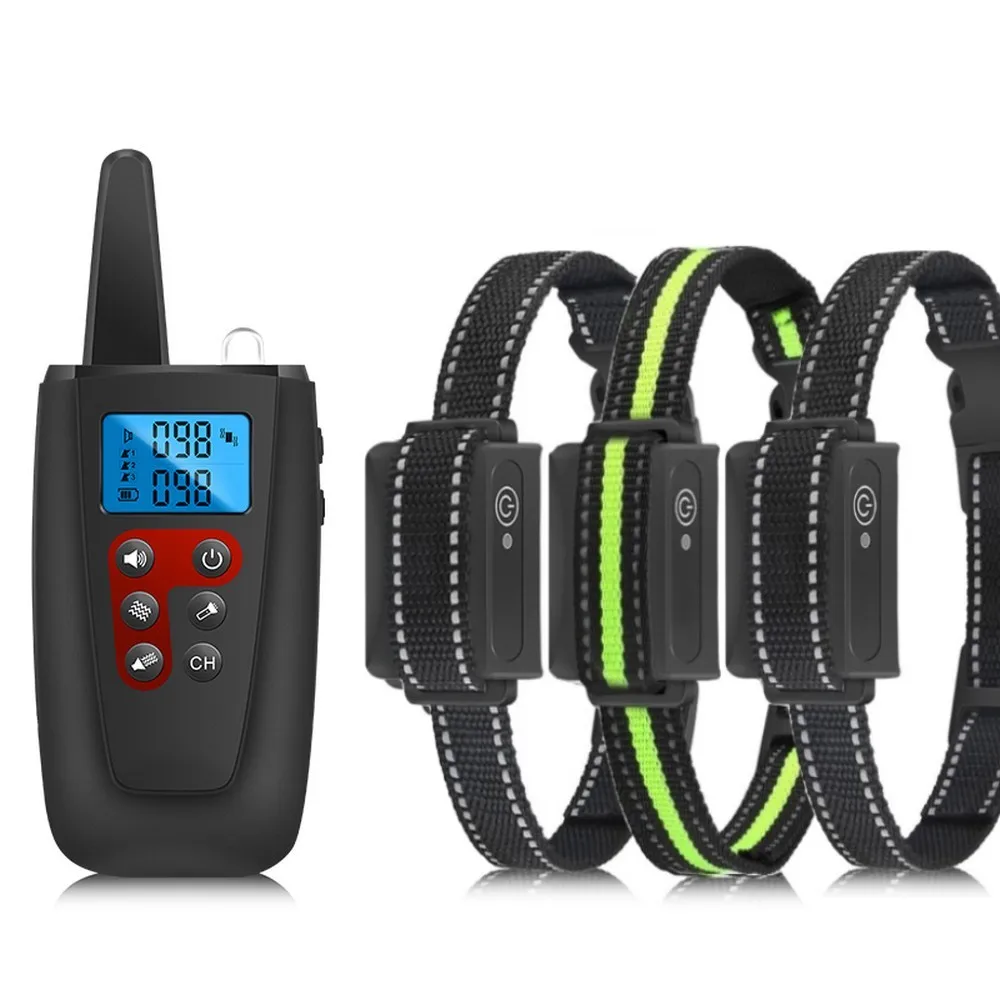 3-Mode Anti-Bark Dog Training Collar with Long-Distance Remote (No Shock Mode) - Image 8