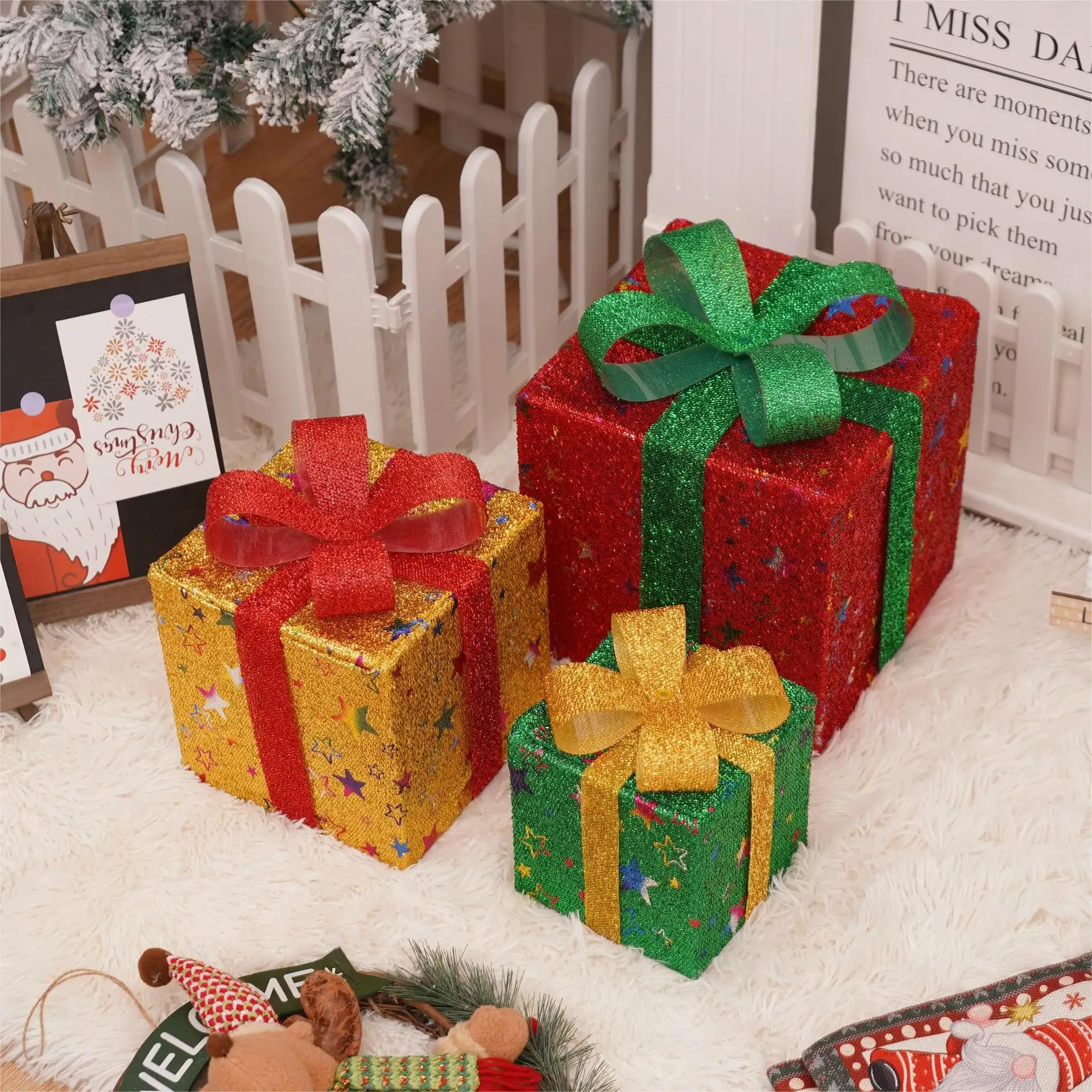 3-Piece LED Christmas Gift Box Lights - Image 11