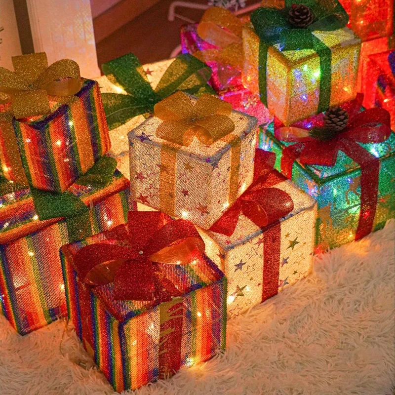 3-Piece LED Christmas Gift Box Lights - Image 4