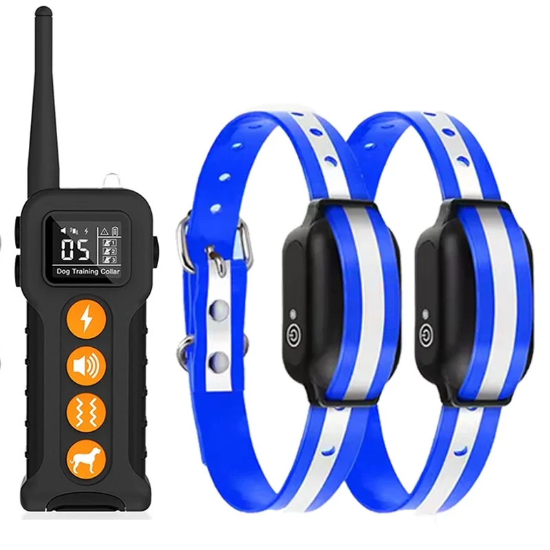3300 ft Rechargeable & Waterproof Dog Shock Collar with Remote (1 Remote - 2 Collars for 2 Dogs) - Image 7