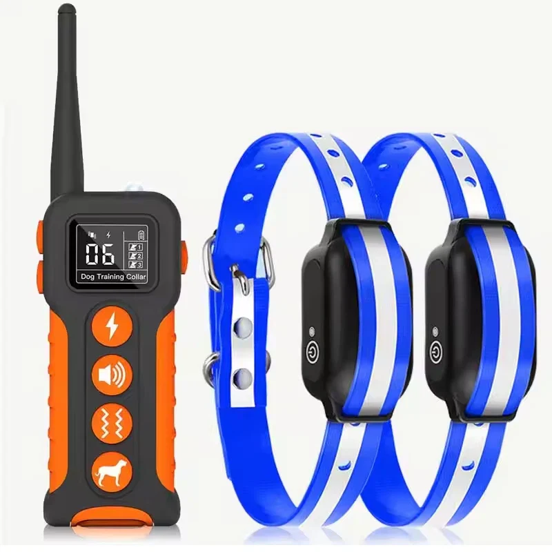 3300 ft Rechargeable & Waterproof Dog Shock Collar with Remote (1 Remote - 2 Collars for 2 Dogs) - Image 9