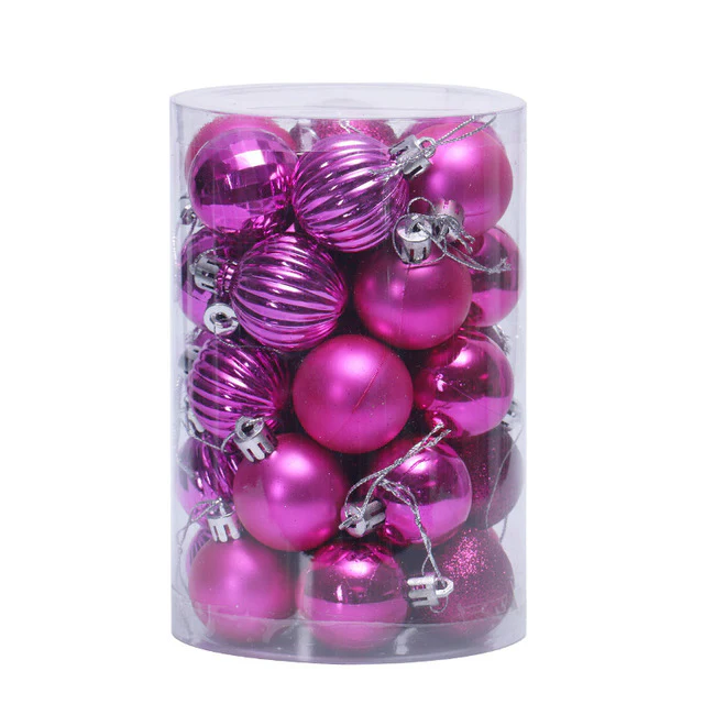 34 Christmas Tree Decoration Ball Set 4cm Ornaments - Image 11