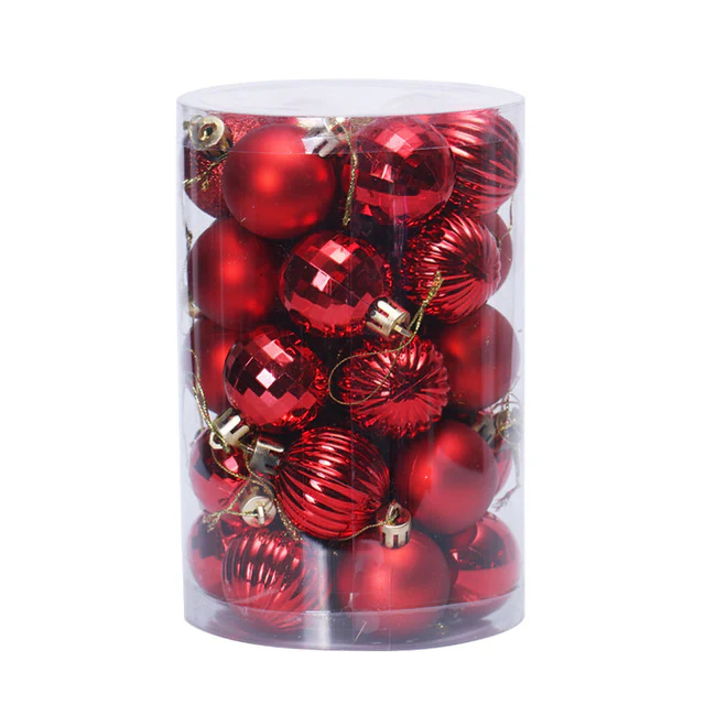 34 Christmas Tree Decoration Ball Set 4cm Ornaments - Image 19