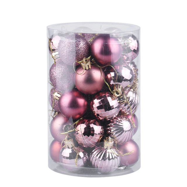 34 Christmas Tree Decoration Ball Set 4cm Ornaments - Image 20