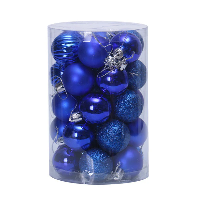 34 Christmas Tree Decoration Ball Set 4cm Ornaments - Image 7