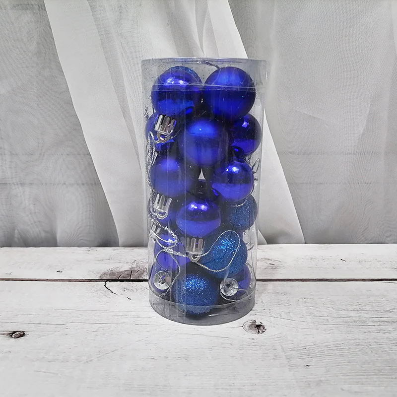 24pcs Bright Matte Christmas Balls - 3CM - Image 6