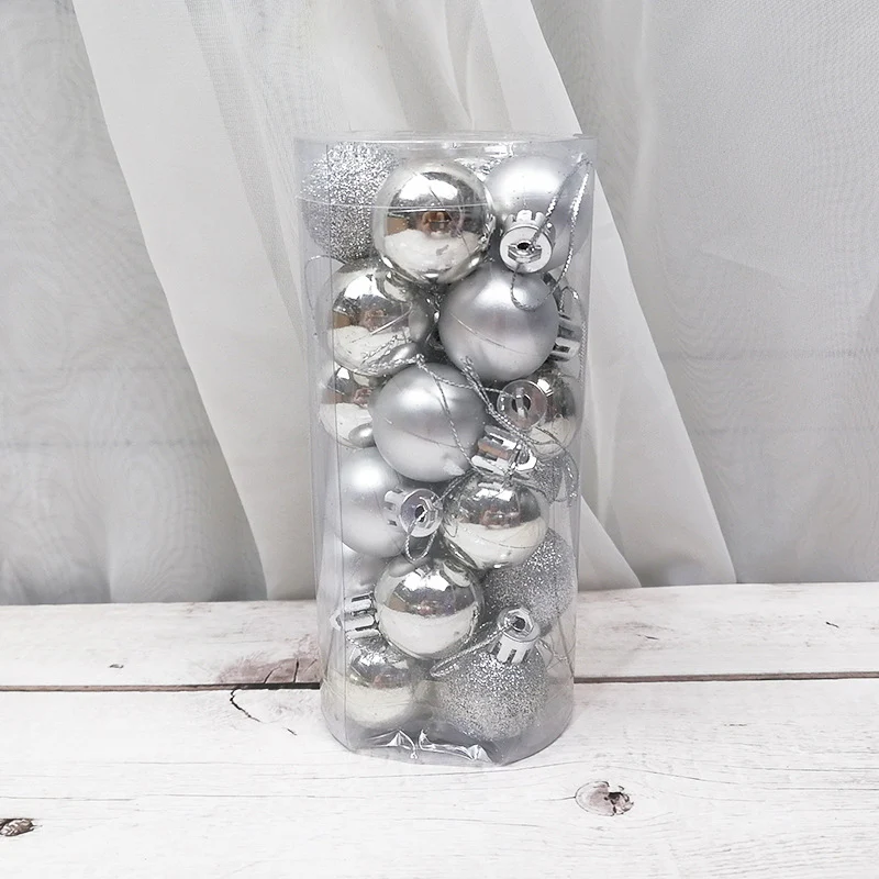 24pcs Bright Matte Christmas Balls - 3CM - Image 8