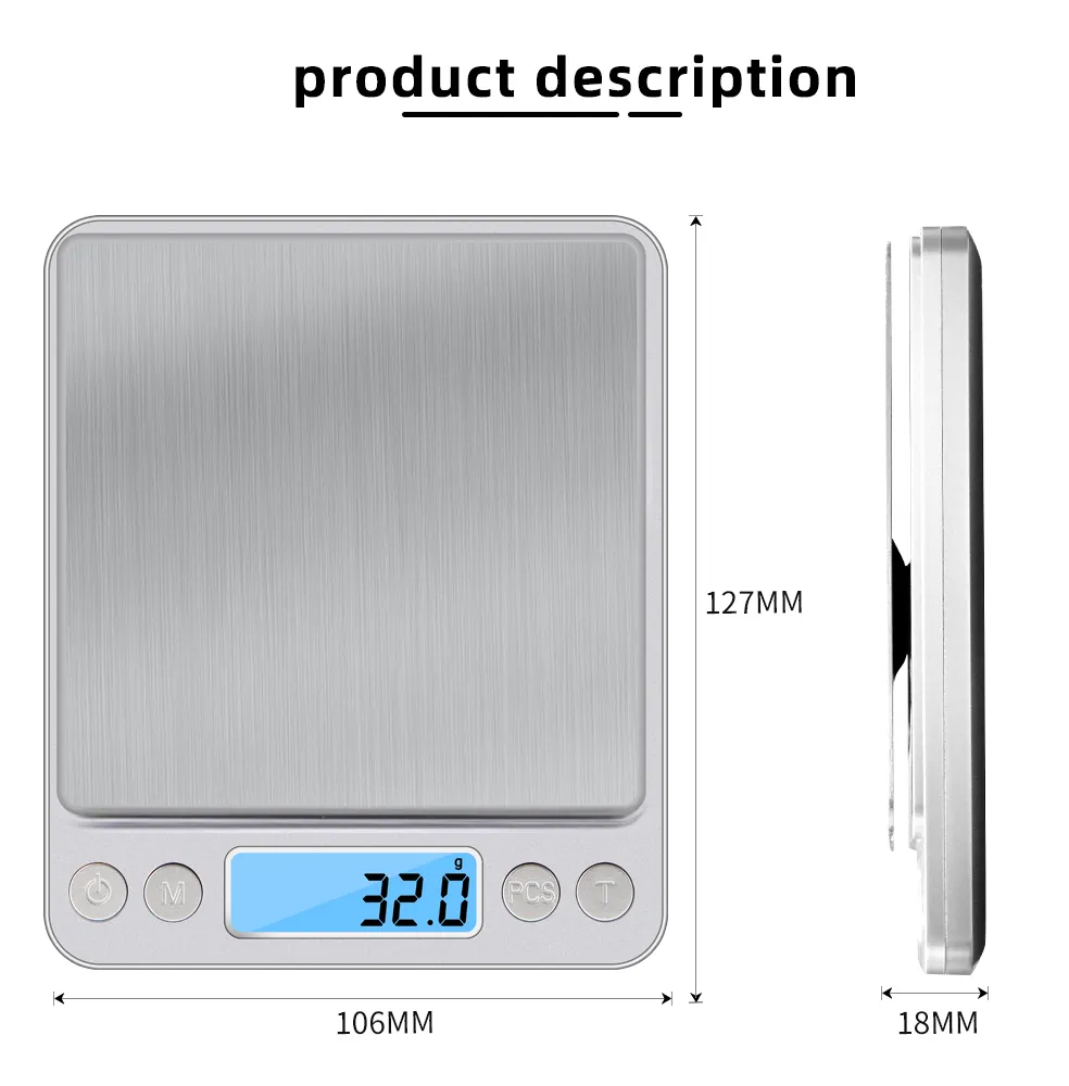 3Kg/500G Digital Precision Scale - Image 2