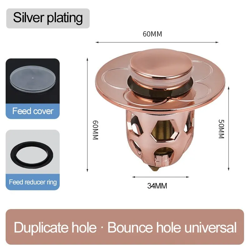 3PCS Washbasin Sink Floor Drain - Image 8