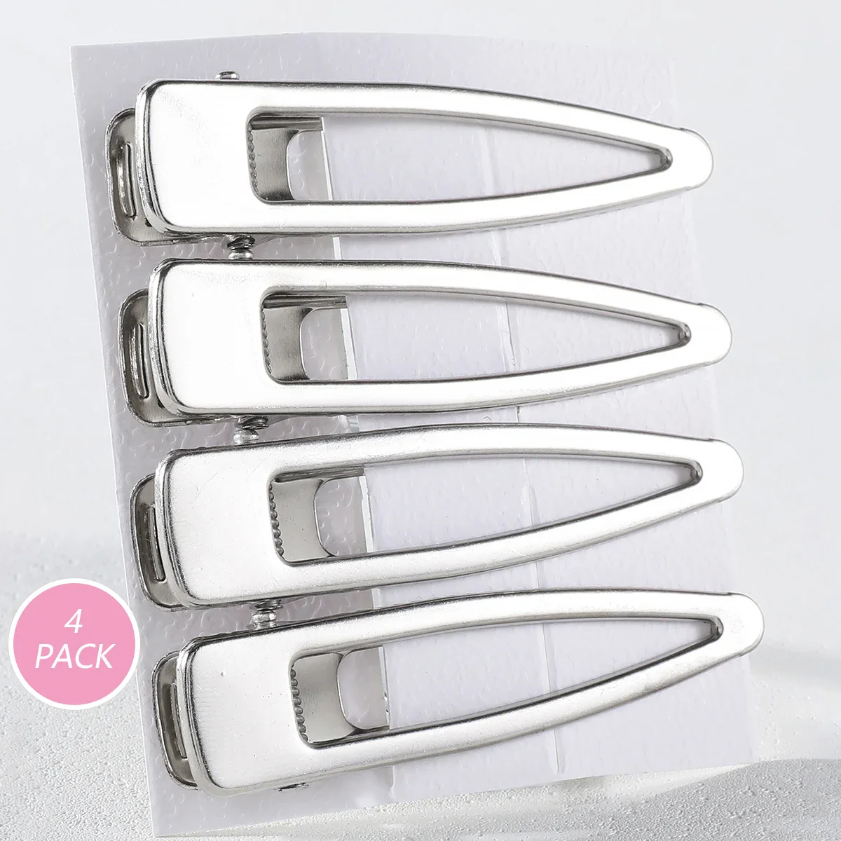 4/24PCs Set of Silver Y2K Hair Clips - Image 11