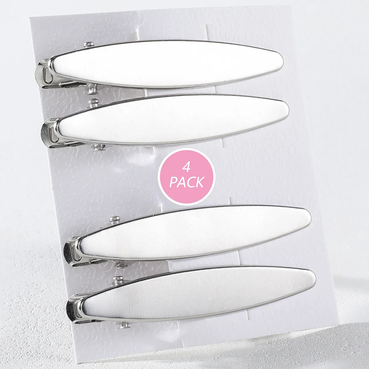 4/24PCs Set of Silver Y2K Hair Clips - Image 18