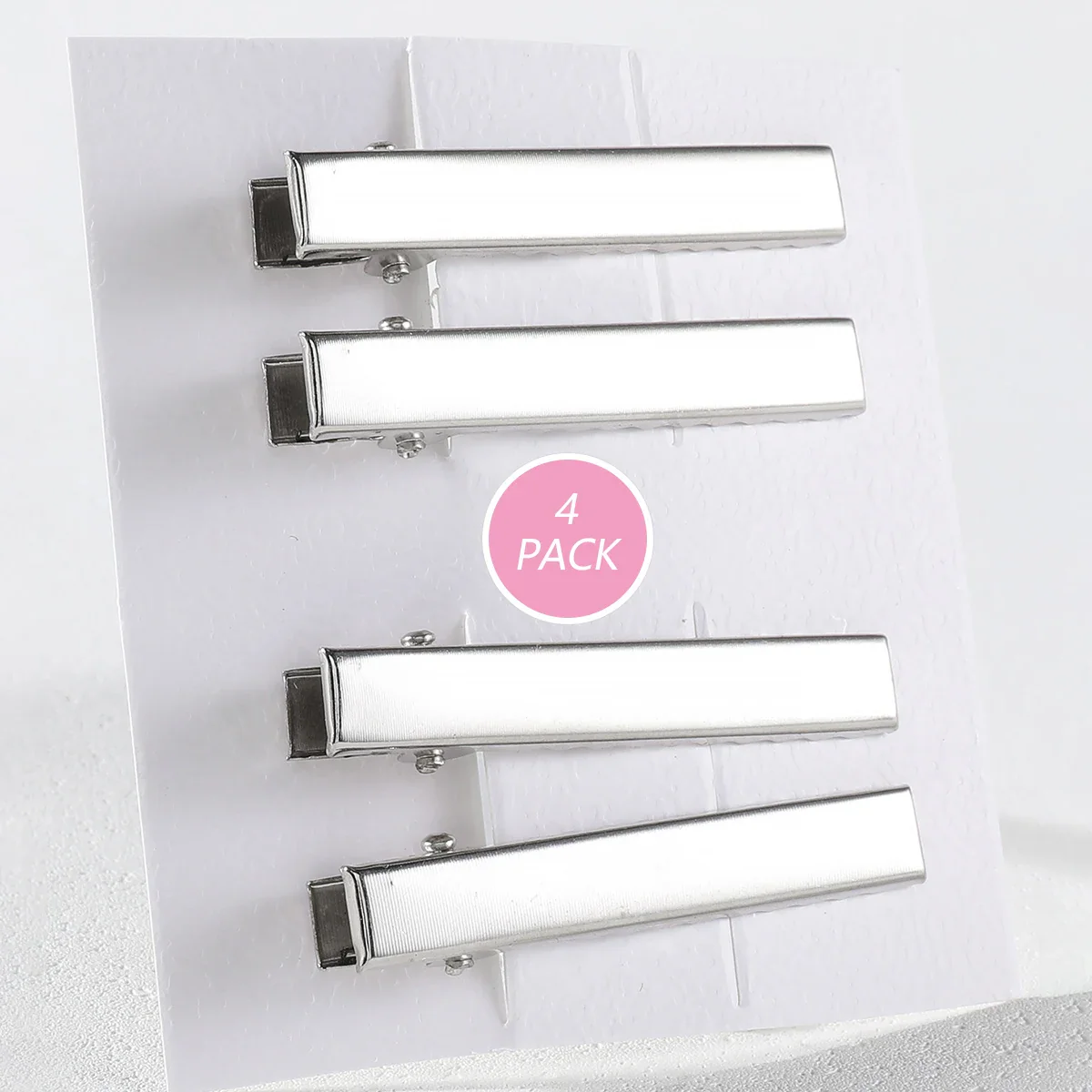 4/24PCs Set of Silver Y2K Hair Clips - Image 7