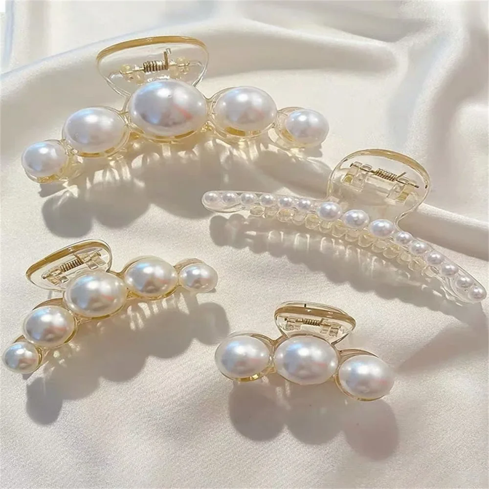 4 Pack Pearl Hair Grab Clips - Image 5