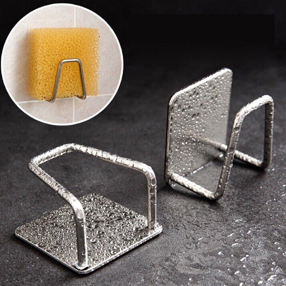 Stainless Steel Adhesive Sponge Holder (4-Pack) - Image 6