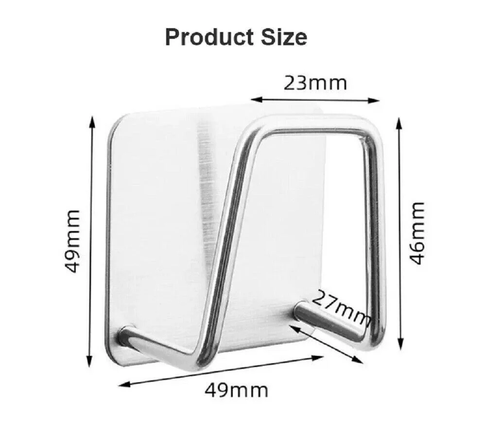 Stainless Steel Adhesive Sponge Holder (4-Pack) - Image 7