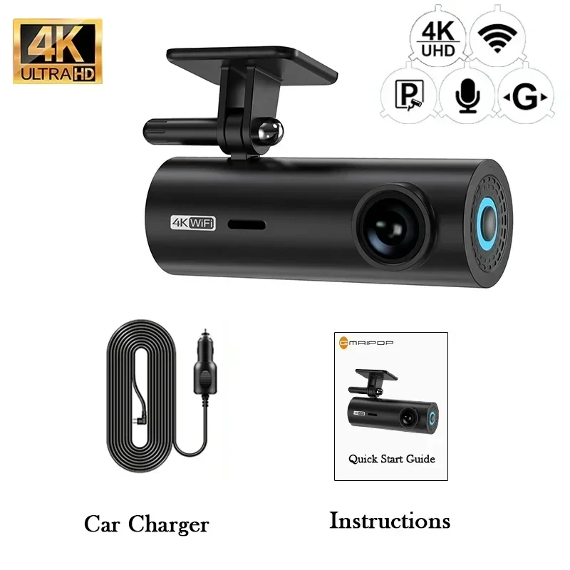4K Car Dash Cam DVR Recorder with Wi-Fi & APP Control - Image 8