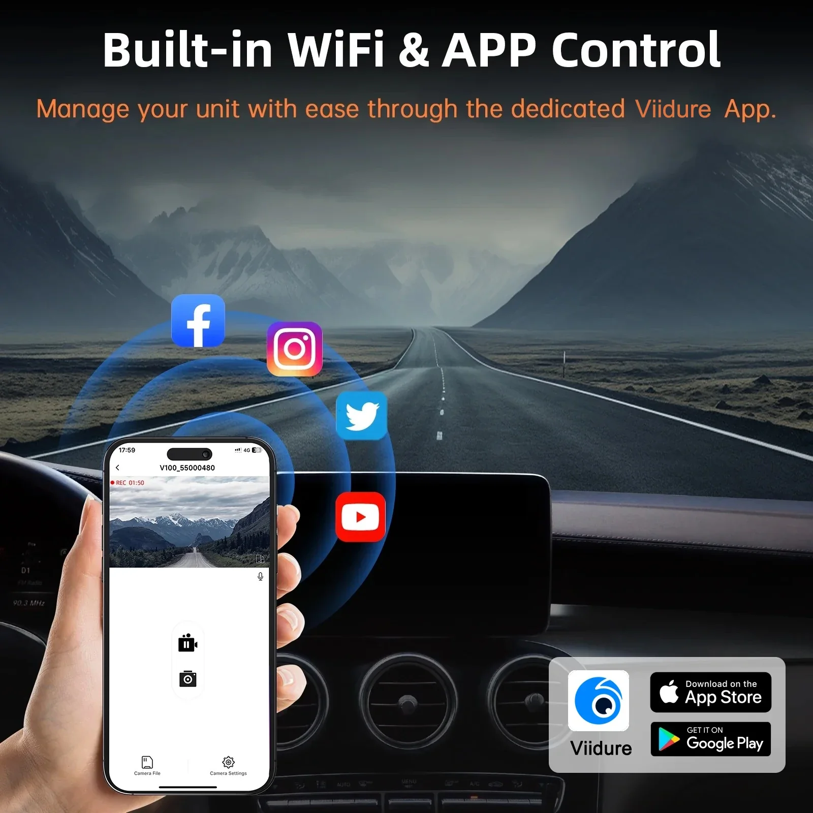 4K Ultra HD Dash Cam Car DVR Dual Camera 4K + 1080P Video Recording - Image 6